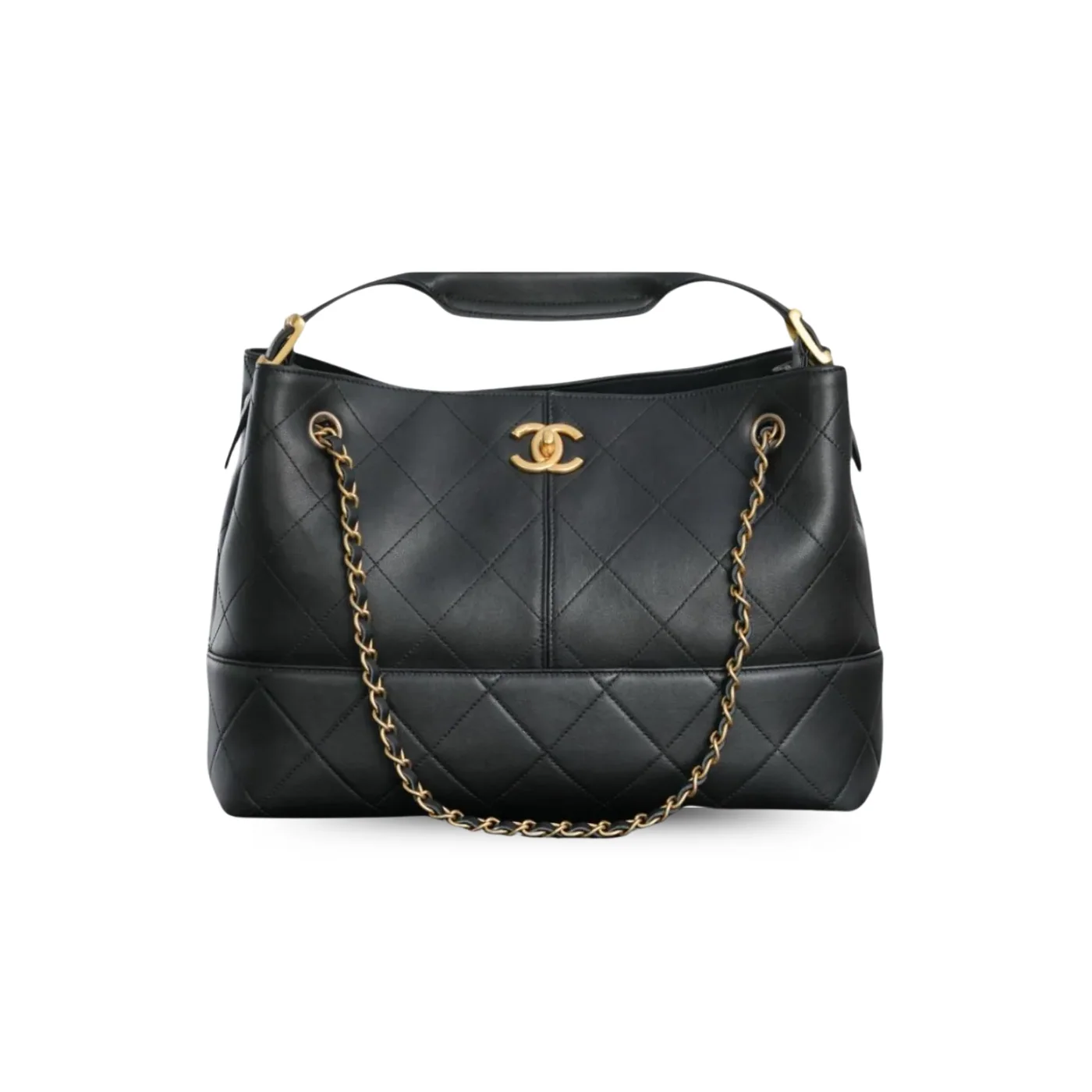 Chanel Shopping Small Tote Bag in Pink Gold Hardware