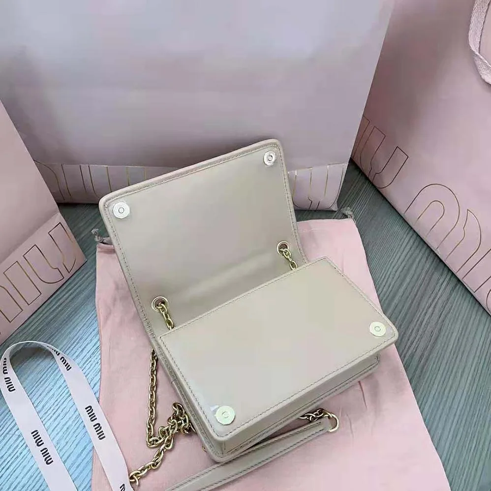 Miu Miu Matelassé Nappa Leather Mini-bag for Women in Sandy