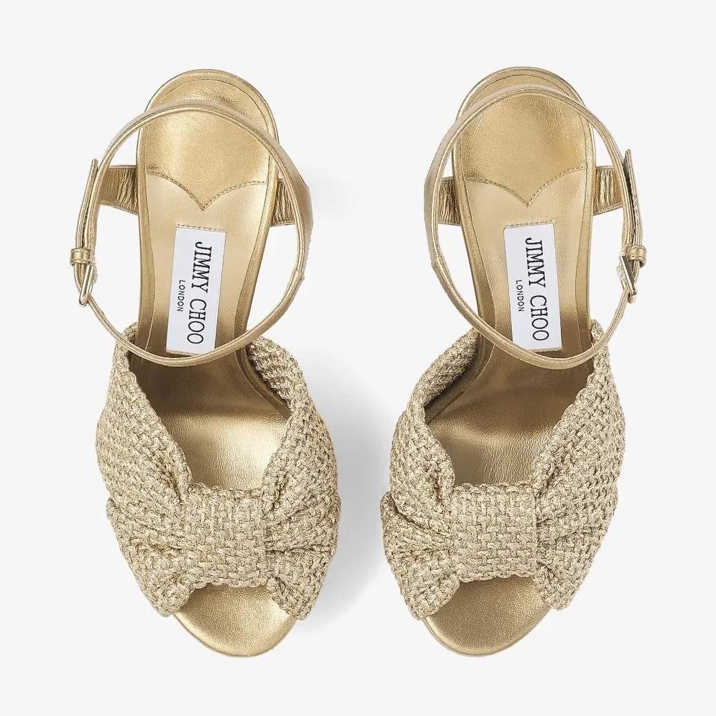 Jimmy Choo Heloise 120 Gold HELOISE120GVN Jimmy Choo Heloise 120 Gold HELOISE120GVN