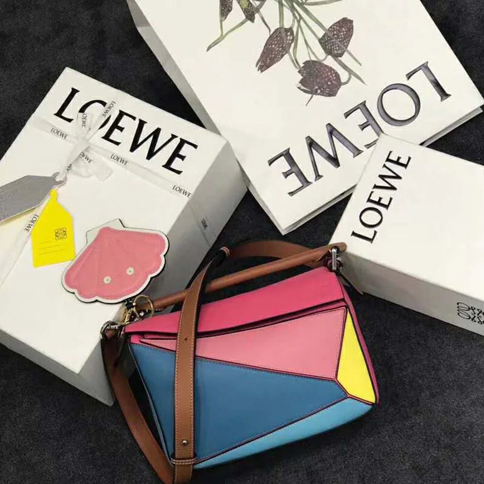 Loewe Puzzle Small Bag Multicolor for Women Loewe Puzzle Small Bag Multicolor for Women