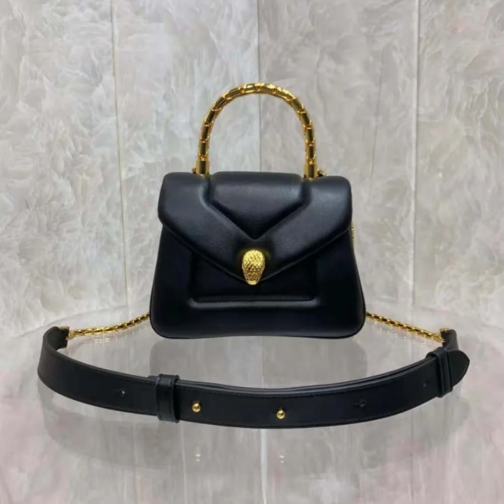 Bvlgari Serpenti Reverse Top Handle for Women in Black Bvlgari Serpenti Reverse Top Handle for Women in Black
