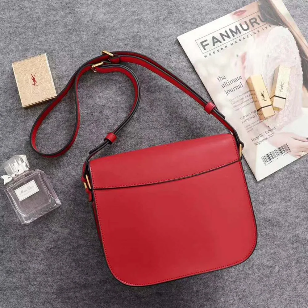 Saint Laurent YSL Betty Satchel in Smooth Leather for Women in Red Saint Laurent YSL Betty Satchel in Smooth Leather for Women in Red