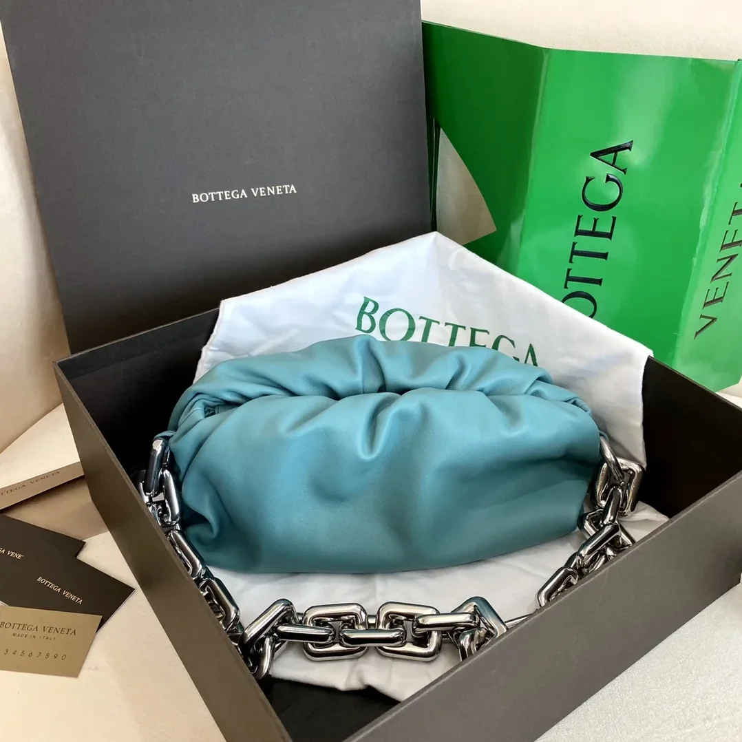 Bottega Veneta Chain Pouch Red
