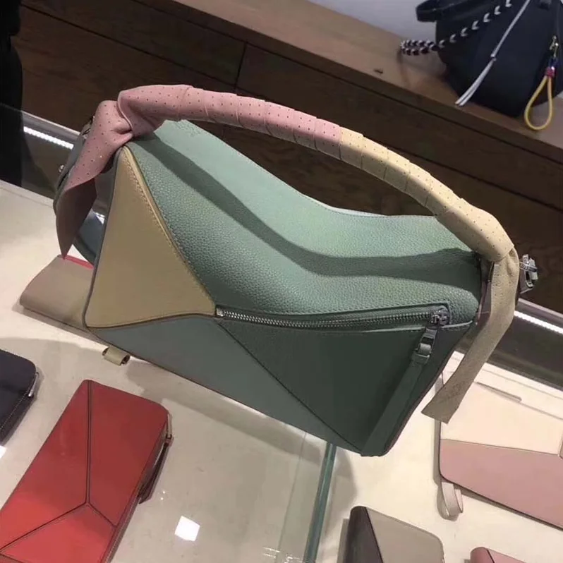 Loewe Puzzle Wrap Bag Multicolor in Calfskin for Women