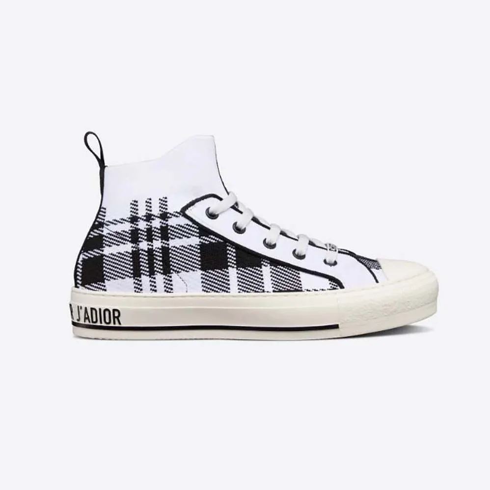 Dior Walk'N'Dior Sneaker Black and White Check'n'Dior Technical Mesh for Women