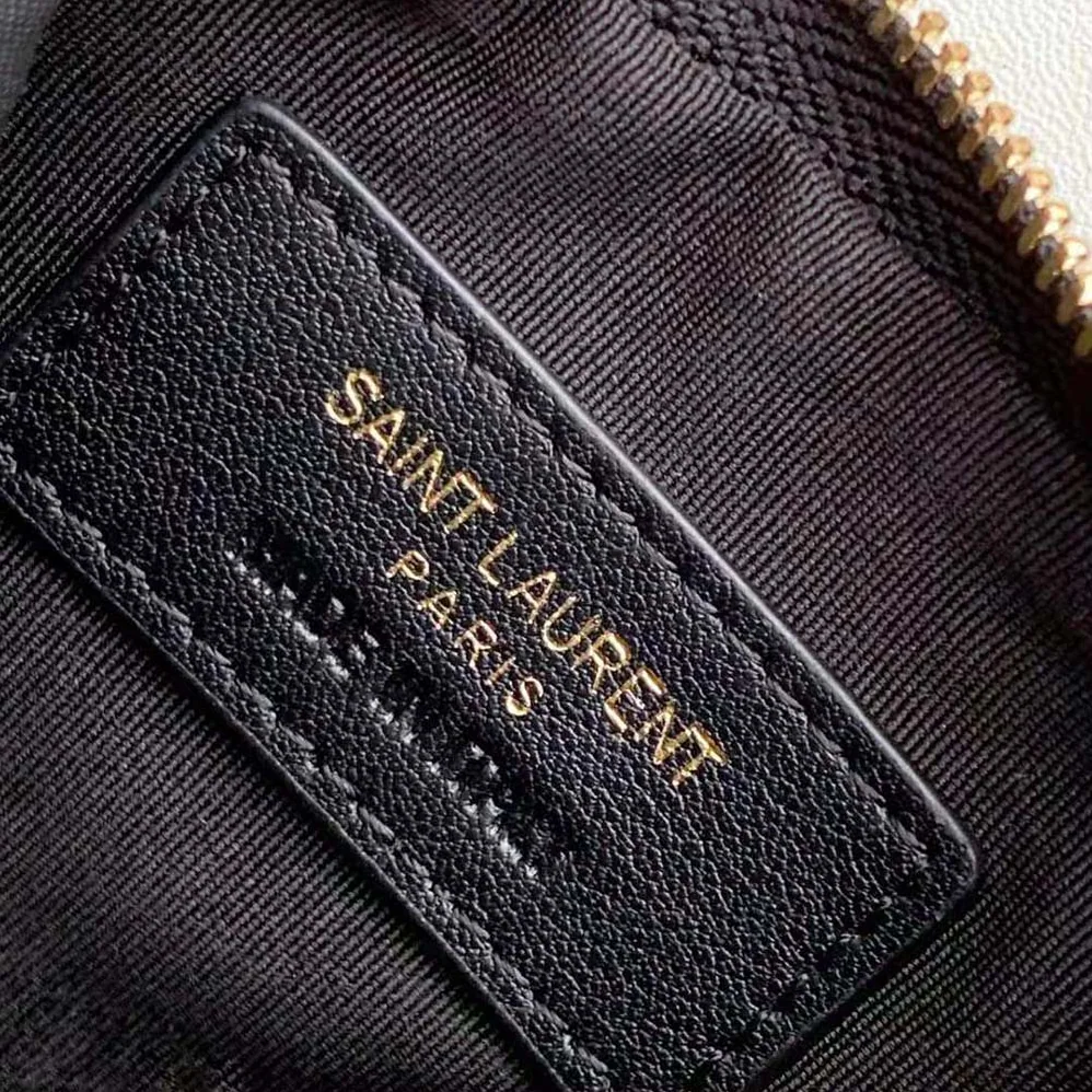 Saint Laurent YSL Monogram Key Pouch in Matelassé Leather for Women