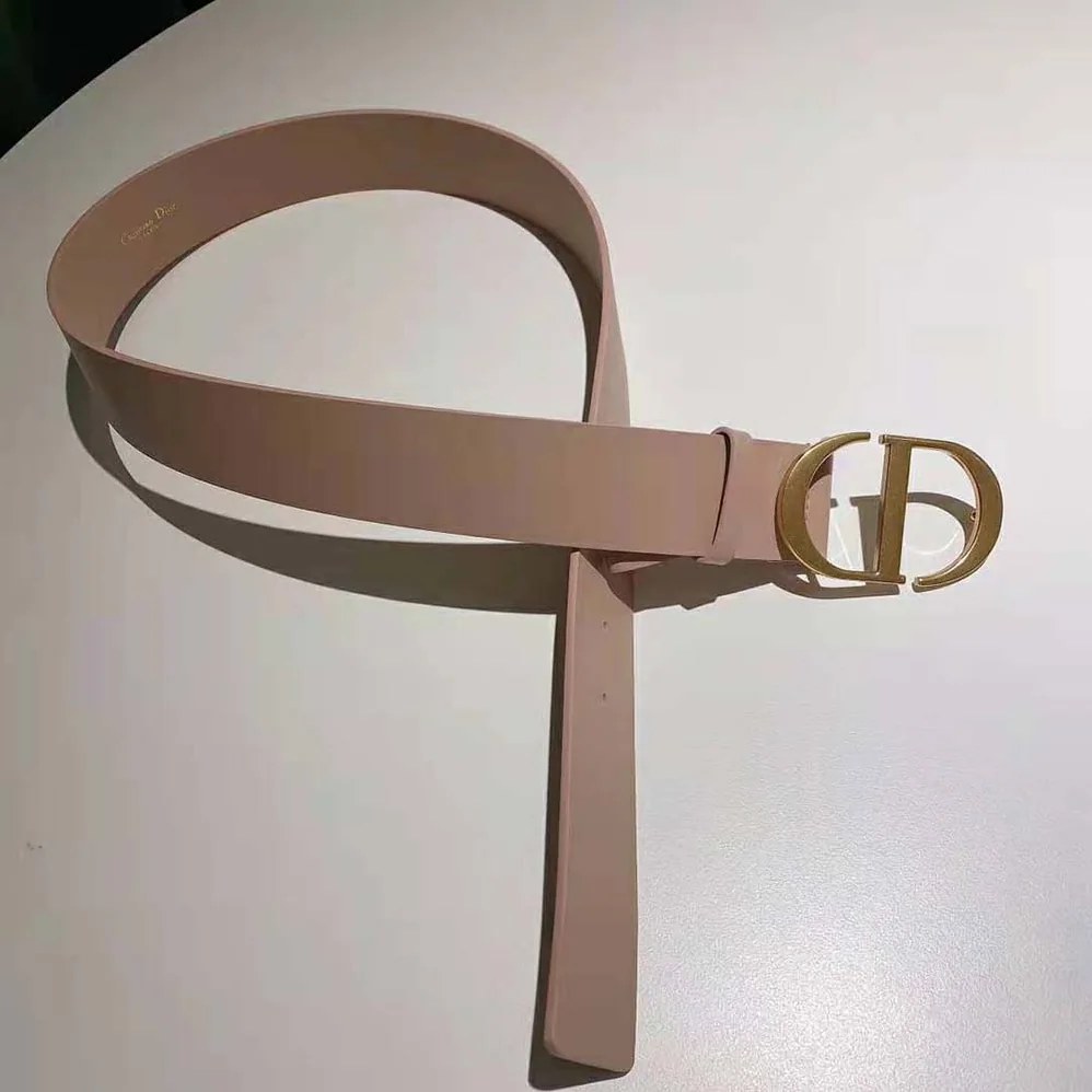 Dior 30 Montaigne Belt Pale Pink Leather for Women Dior 30 Montaigne Belt Pale Pink Leather for Women