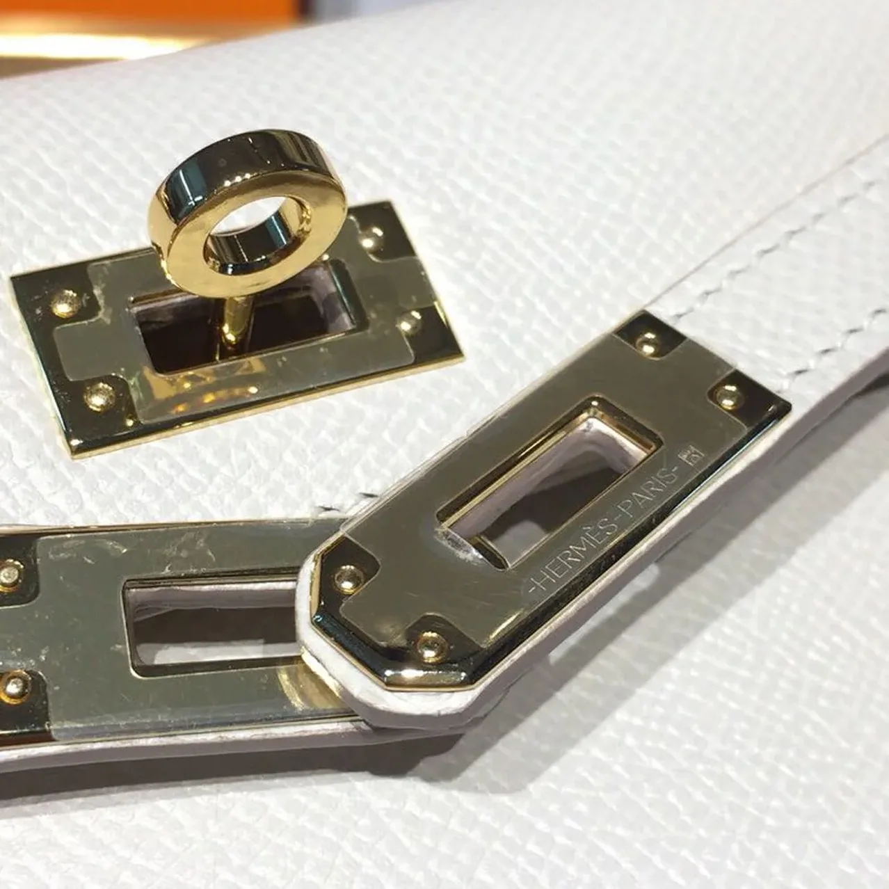 Hermes Mini Kelly White Gold Toned Hardware / Hermes Mini Kelly White Gold Toned Hardware /