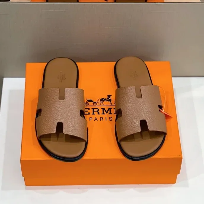 Hermes Izmir Sandals Brown Hermes Izmir Sandals Brown