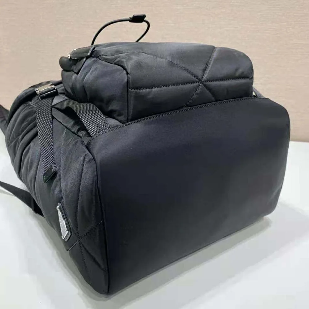 Prada Re-Nylon Padded Backpack with Hood for Women