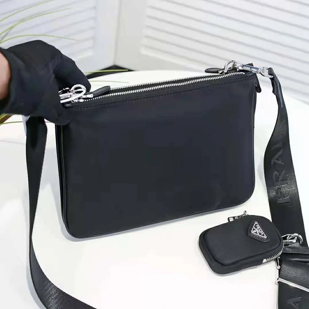 Prada Nylon Re-Edition 2000 Shoulder Bag for Women in Black
