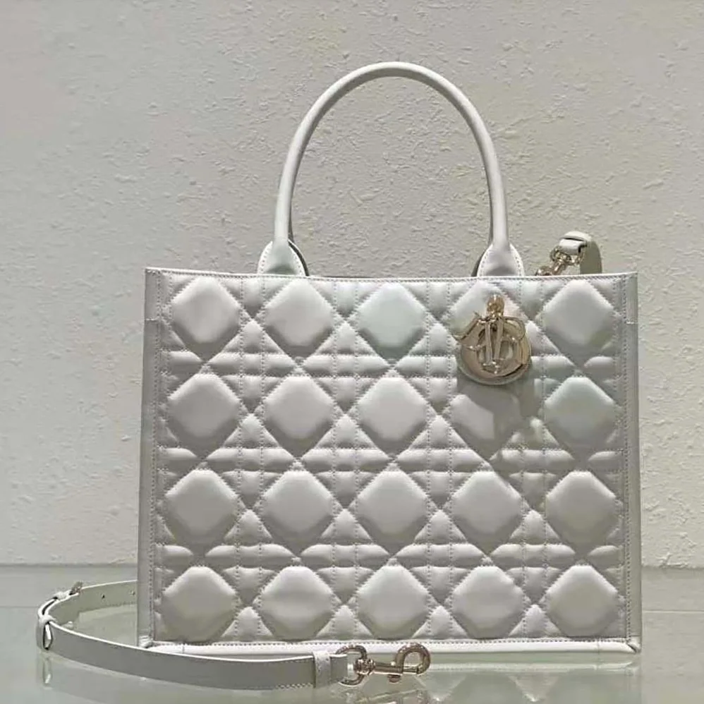 Dior Medium Dior Book Tote Latte Macrocannage Calfskin for Women Dior Medium Dior Book Tote Latte Macrocannage Calfskin for Women