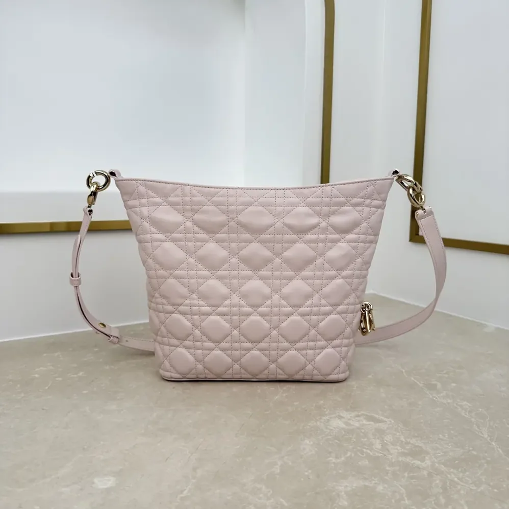 Dior Small Dior Toujours Hobo Bag Ballet Pink Cannage Lambskin for Women Dior Small Dior Toujours Hobo Bag Ballet Pink Cannage Lambskin for Women