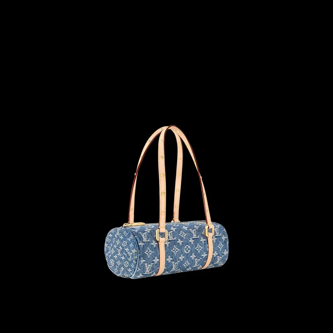 Louis Vuitton Papillon Blue Denim - 10.6 Inches / Louis Vuitton Papillon Blue Denim - 10.6 Inches /