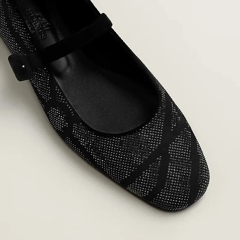 Hermes Light Ballet Flats Noir
