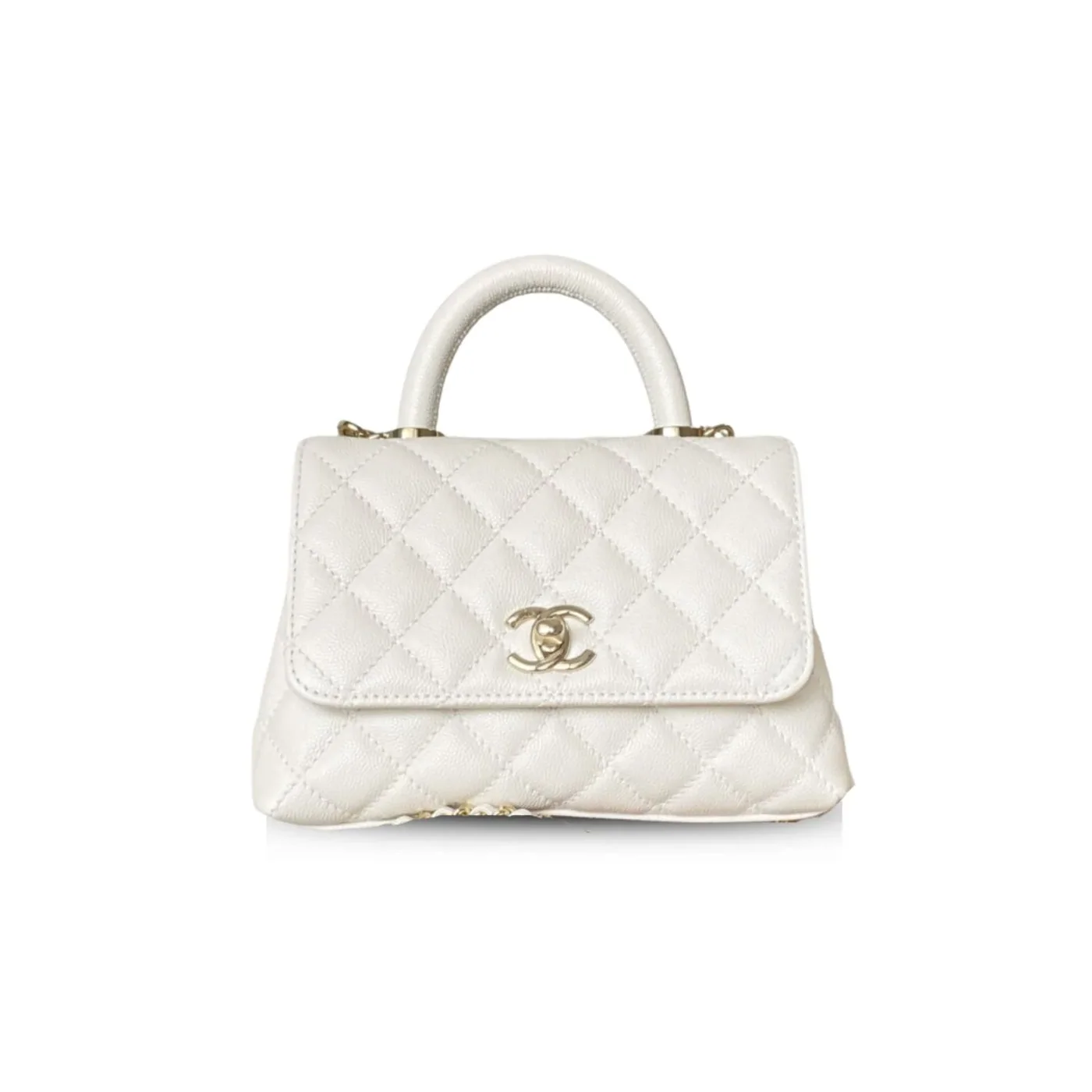 Chanel Coco Handle Mini Bag White 5,/ Chanel Coco Handle Mini Bag White 5,/