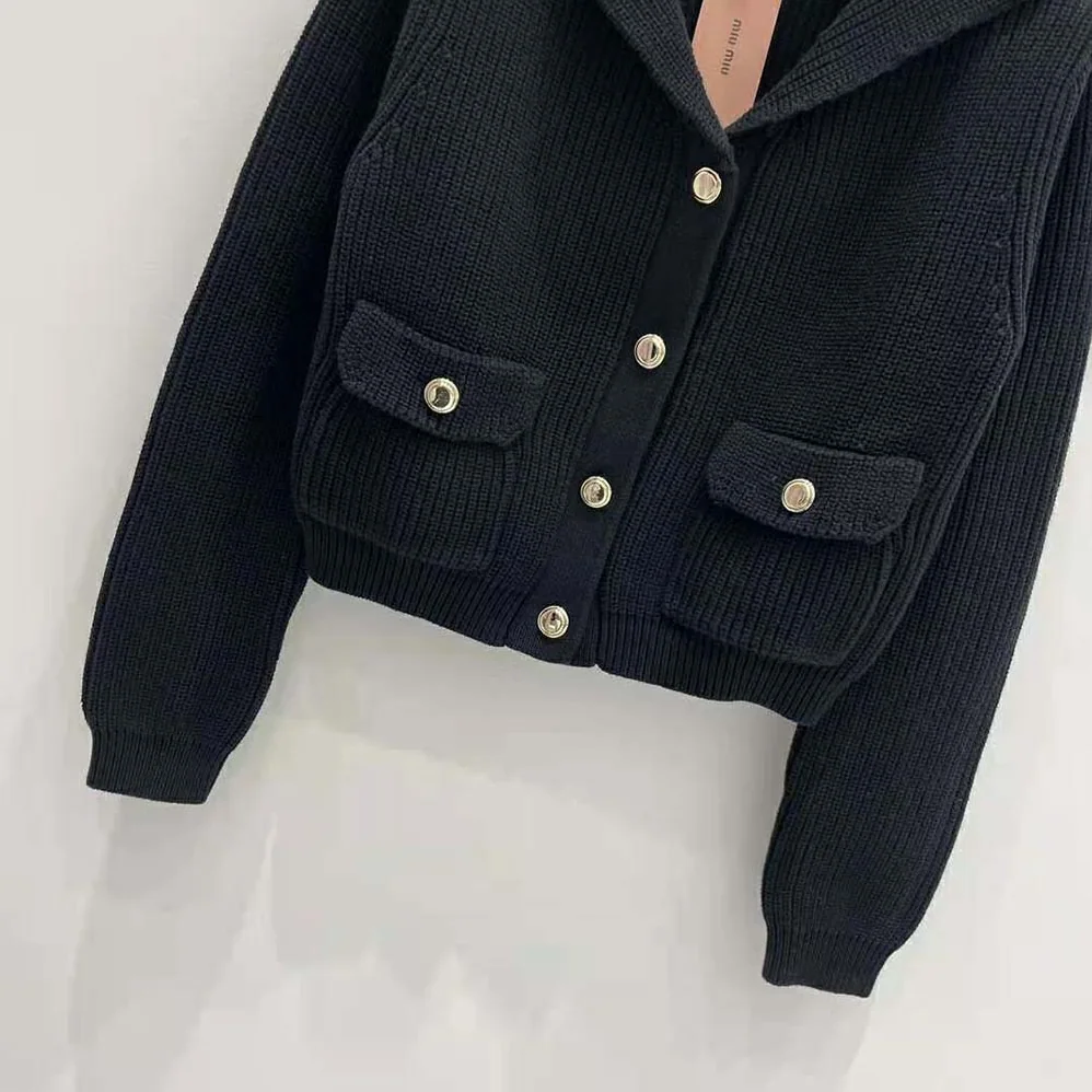 Miu Miu Wool Knit Cardigan for Women Miu Miu Wool Knit Cardigan for Women