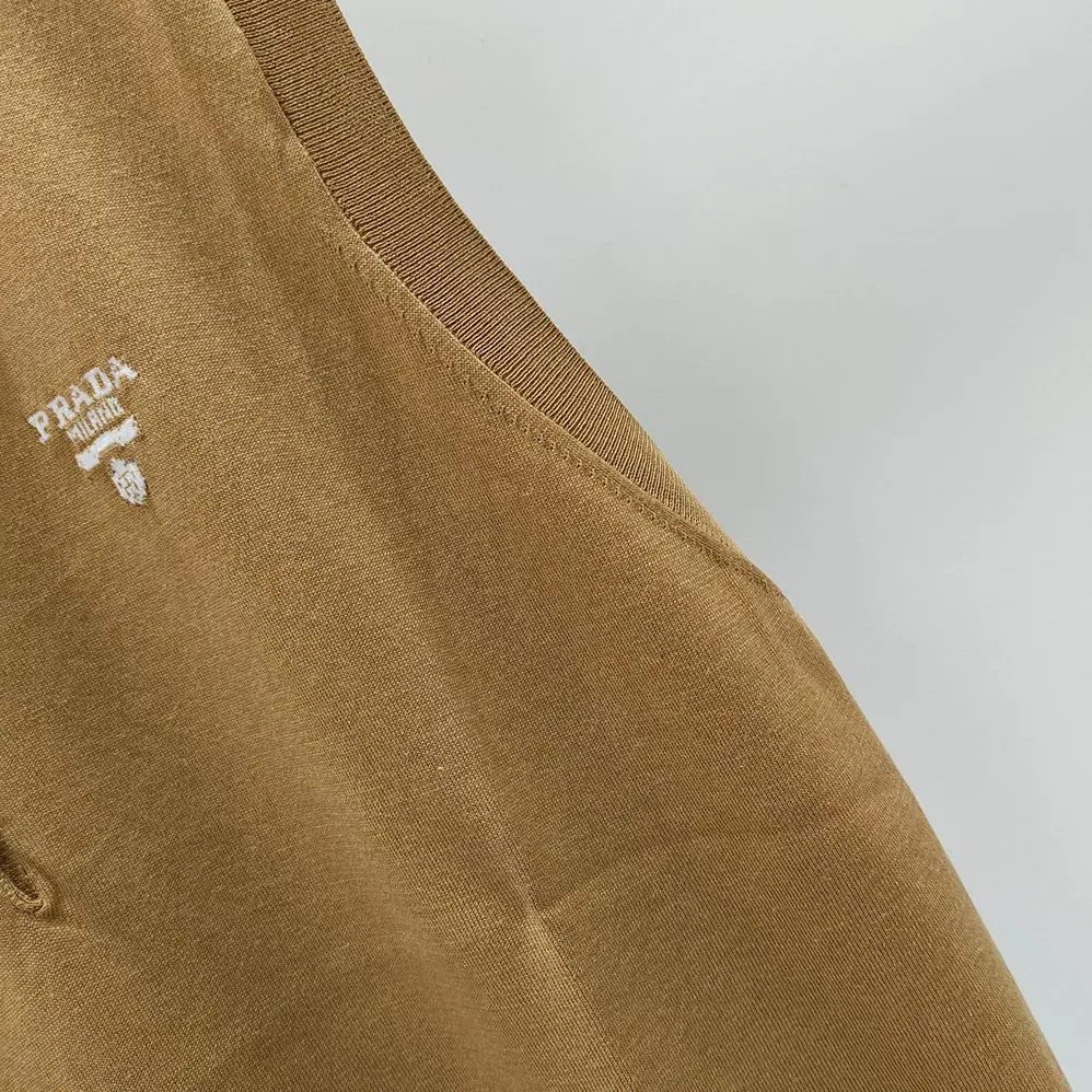 Prada Sleeveless Silk Polo Shirt for Women