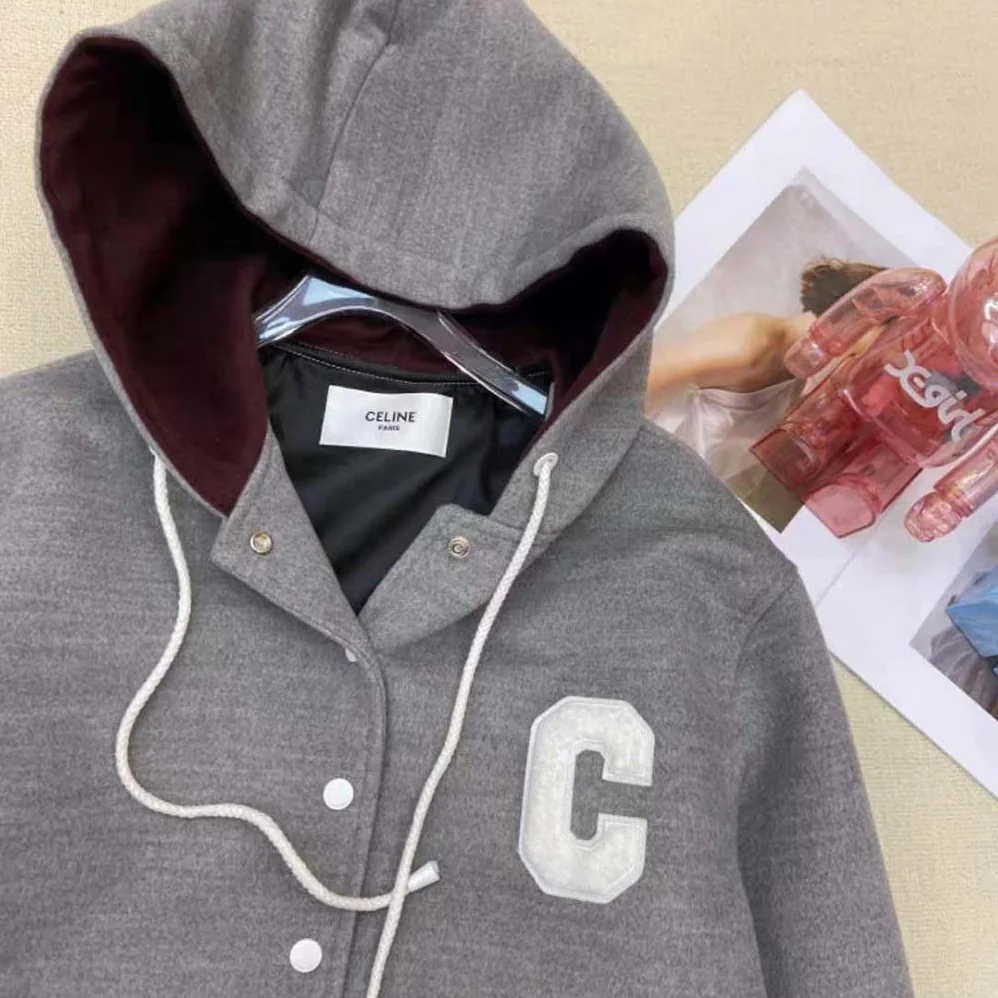 Celine Double for Women in Faced Cashmere Teddy Cardigan