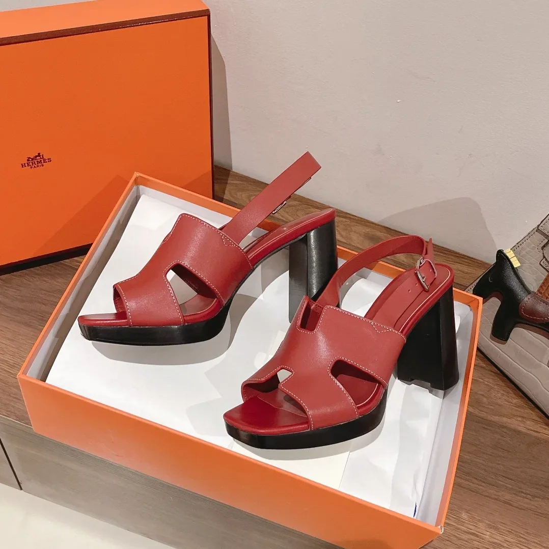 Hermes Eris 90 Sandal Burgundy Hermes Eris 90 Sandal Burgundy