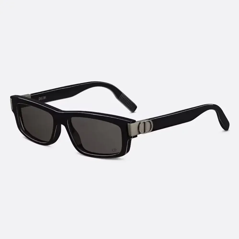 Dior CD Icon S2I Black Rectangular Sunglasses for Unisex