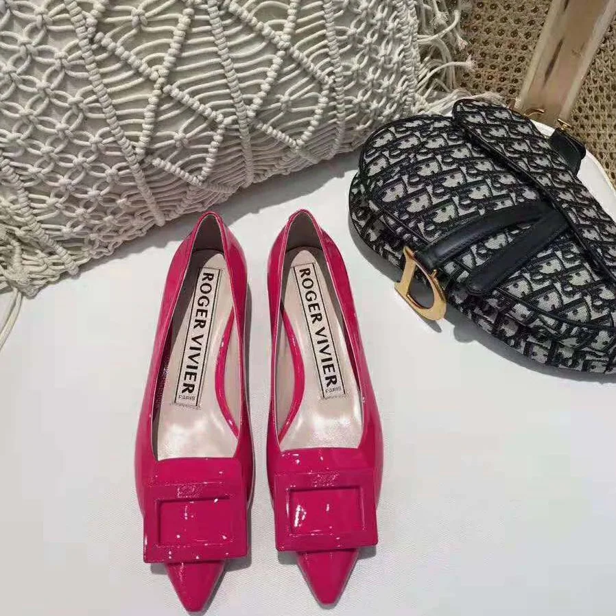 Roger Vivier Gommettine Ballerinas for Women in Rose