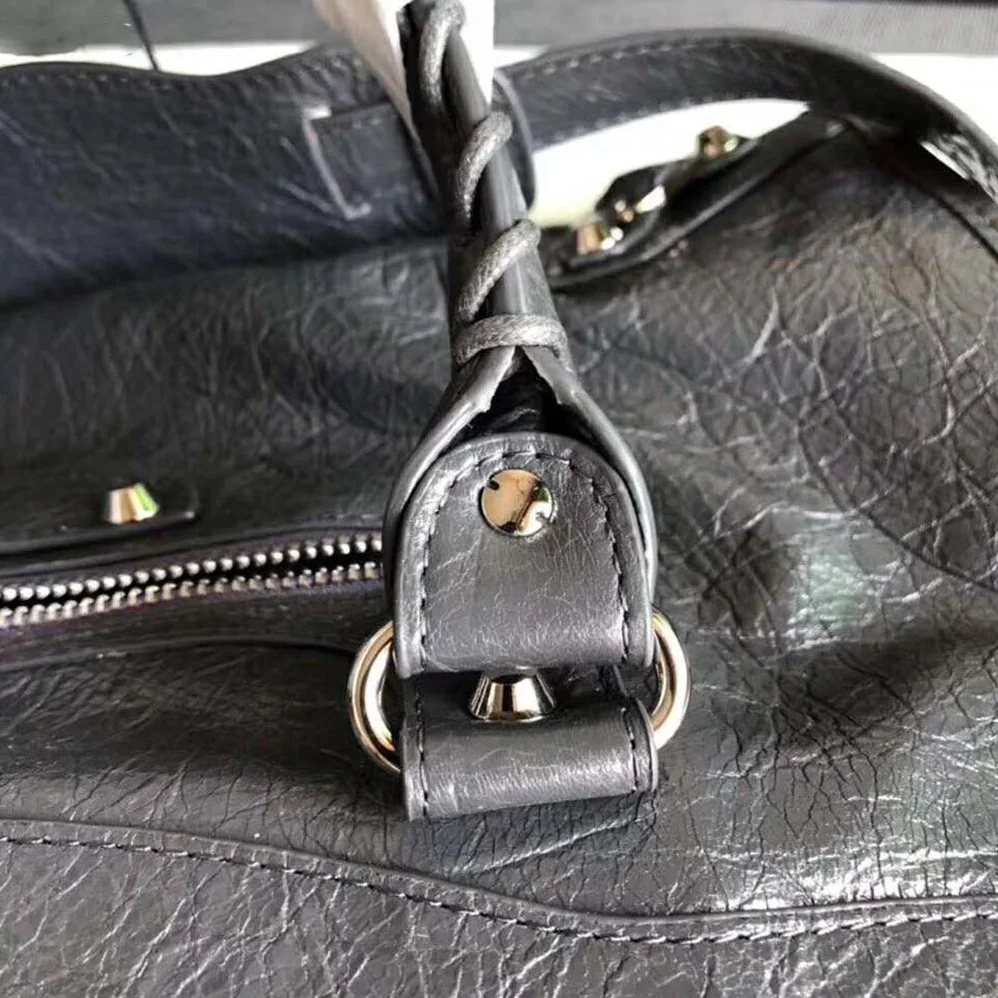 Balenciaga Classic Silver City Medium Size Lambskin Bag for Women Balenciaga Classic Silver City Medium Size Lambskin Bag for Women