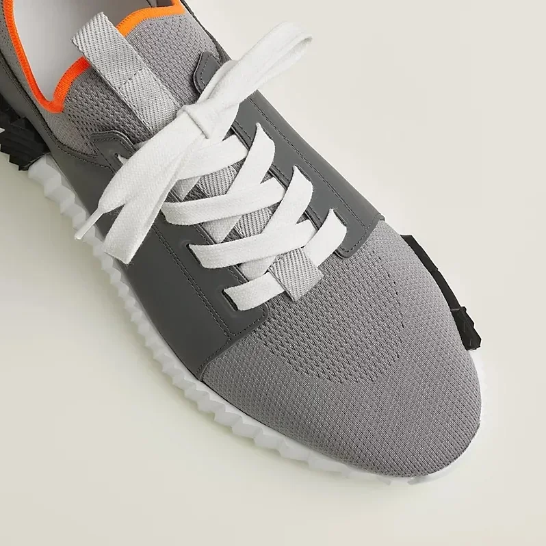Hermes Depart Slip in On Sneakers Osmium Grey Hermes Depart Slip in On Sneakers Osmium Grey