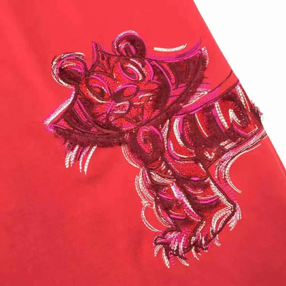 Dior Dior and Kenny Scharf T-shirt Relaxed Fit Red Cotton Jersey for Men Dior Dior and Kenny Scharf T-shirt Relaxed Fit Red Cotton Jersey for Men