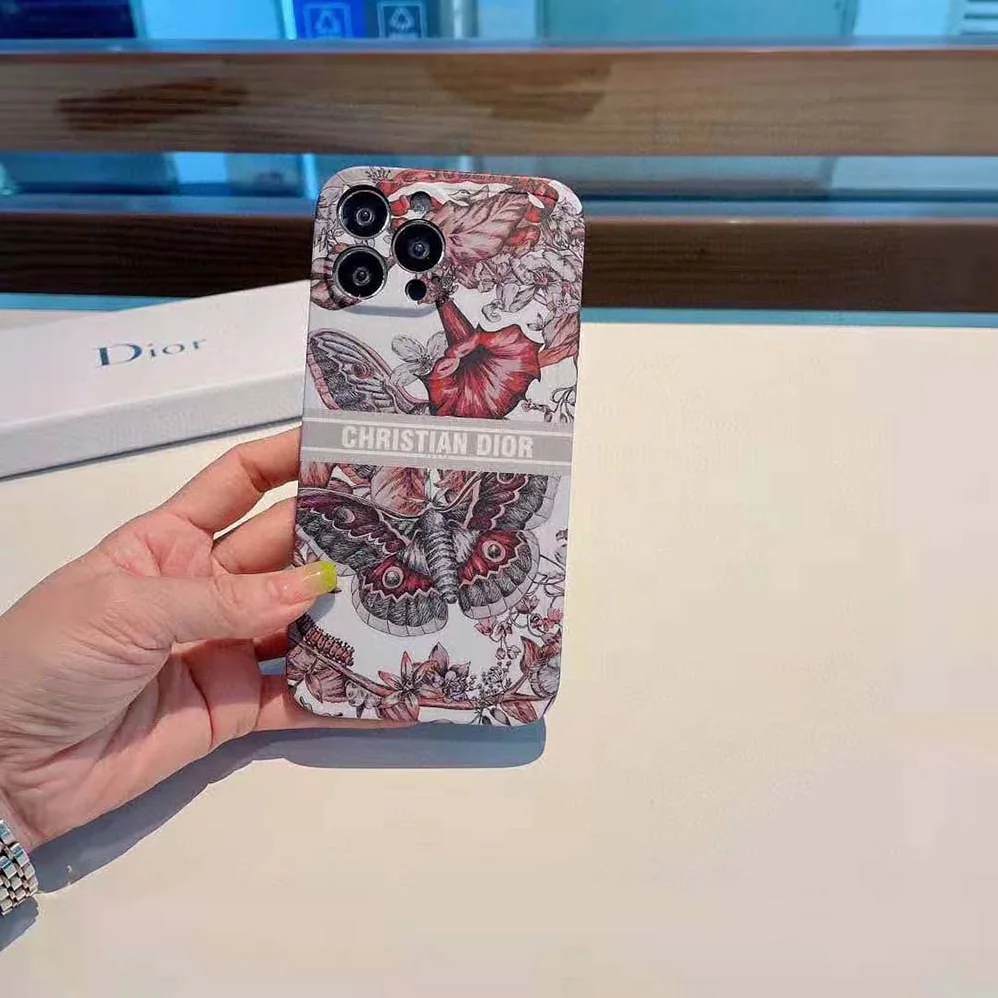 Dior Diortravel Cover for Apple iPhone Toile De Jouy Reverse Printed Calfskin for Women