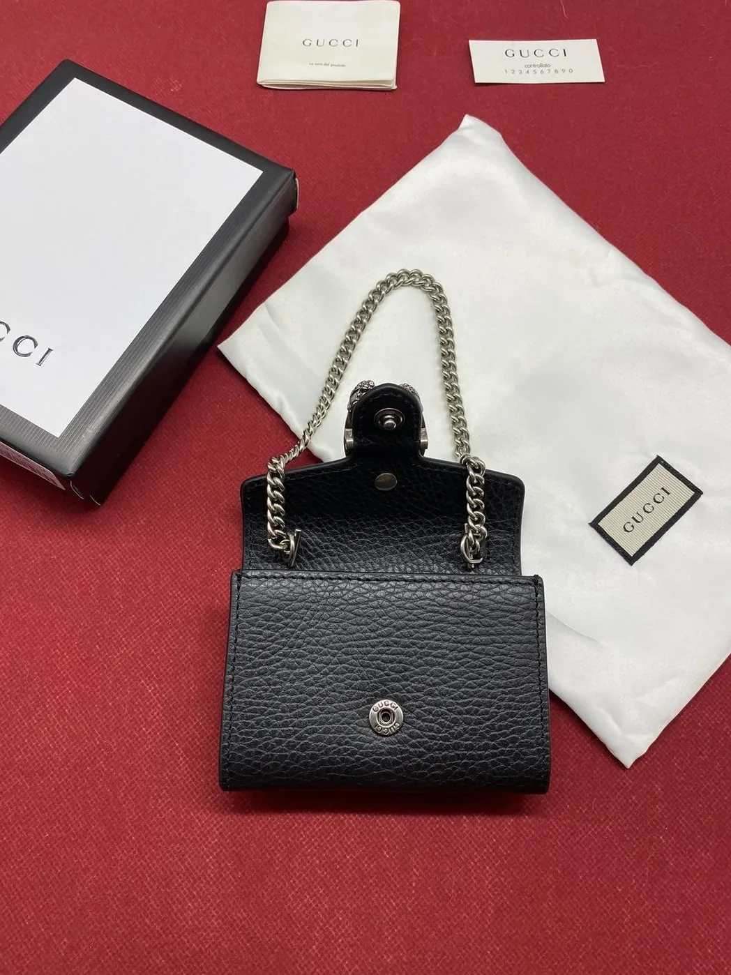 Gucci Dionysus Black Chain Super Mini Bags / GC Gucci Dionysus Black Chain Super Mini Bags / GC