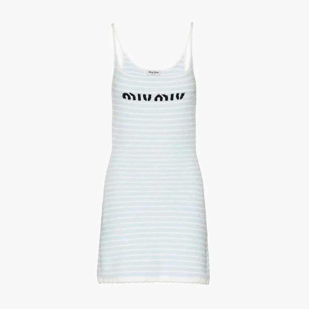 Miu Miu Bouclé Cotton Mini for Women in Dress