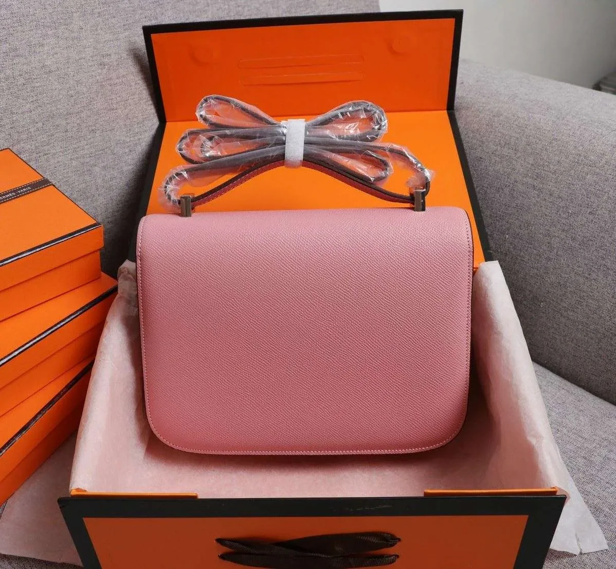 Hermes Constance Handbag Pink /