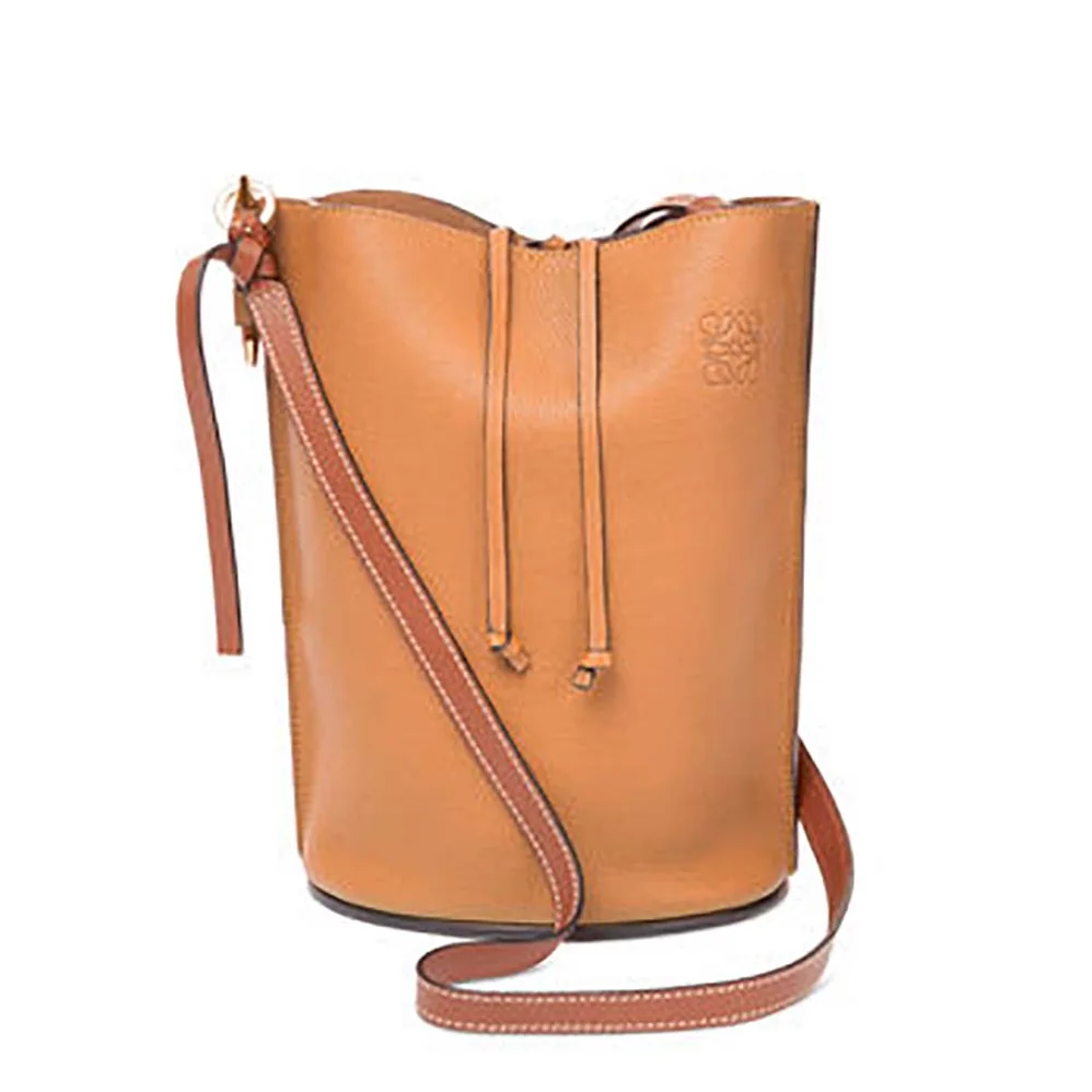 Loewe Gate Bucket Bag Light In Calfskin for Women in Brown Loewe Gate Bucket Bag Light In Calfskin for Women in Brown