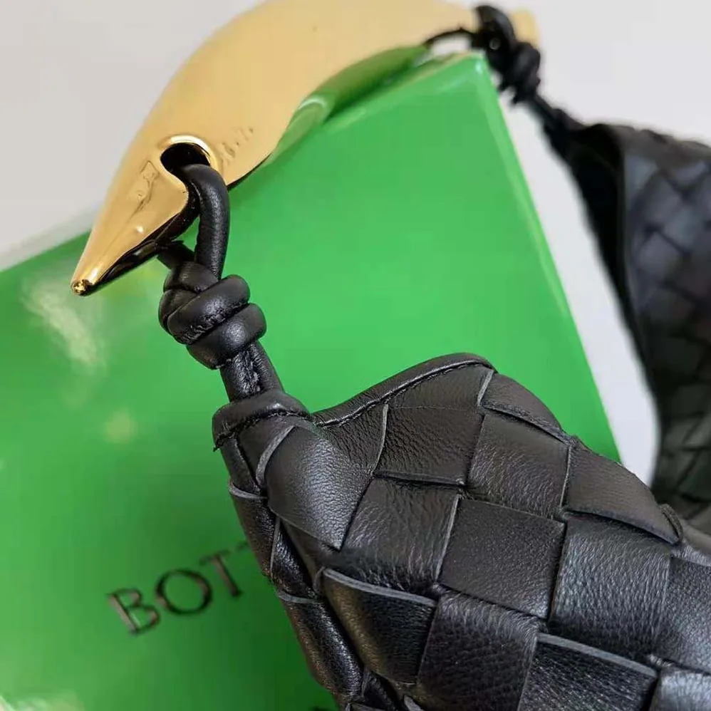 Bottega Veneta Sardine Top Handle Bag for Women in Black