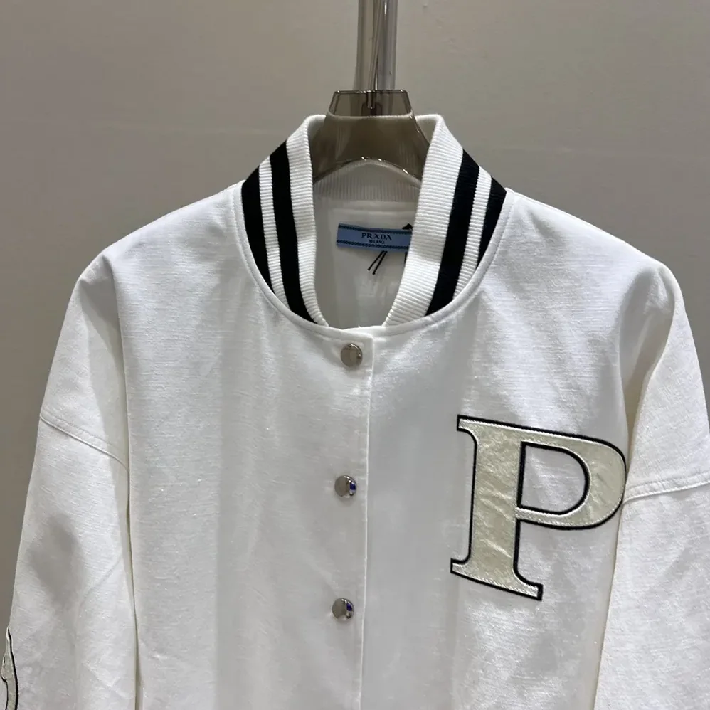 Prada Kid Mohair Bomber Jacket with Patches for Men Prada Kid Mohair Bomber Jacket with Patches for Men
