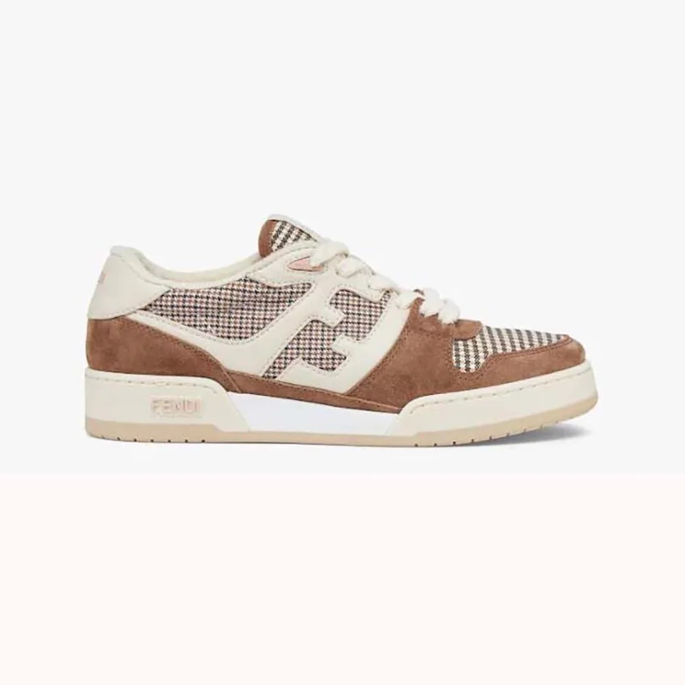 Fendi Fendi Match Brown Suede Low for Women in Tops Fendi Fendi Match Brown Suede Low for Women in Tops