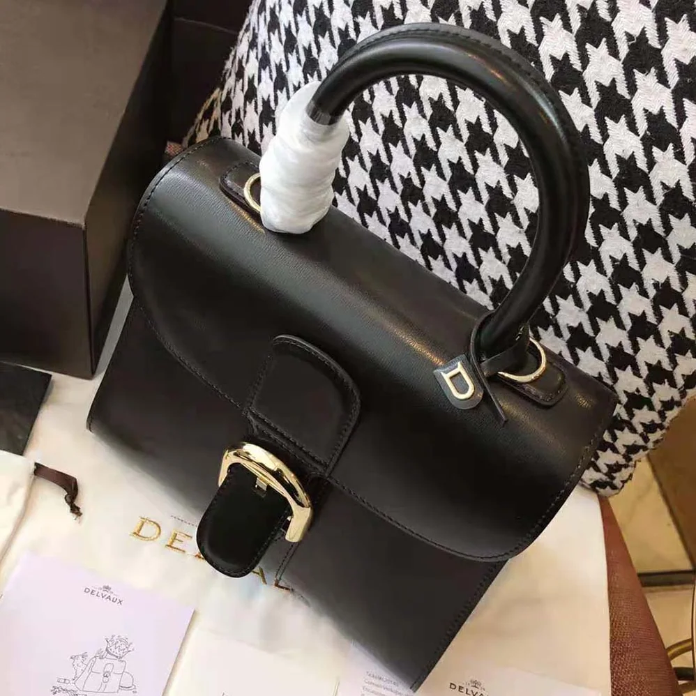 Delvaux Brillant Mini in Box Calf for Women in Black Delvaux Brillant Mini in Box Calf for Women in Black