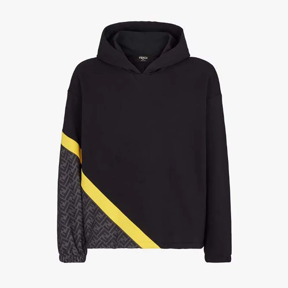 Fendi Black Jersey Sweatshirt-FAF681AN67F1KRX for Men
