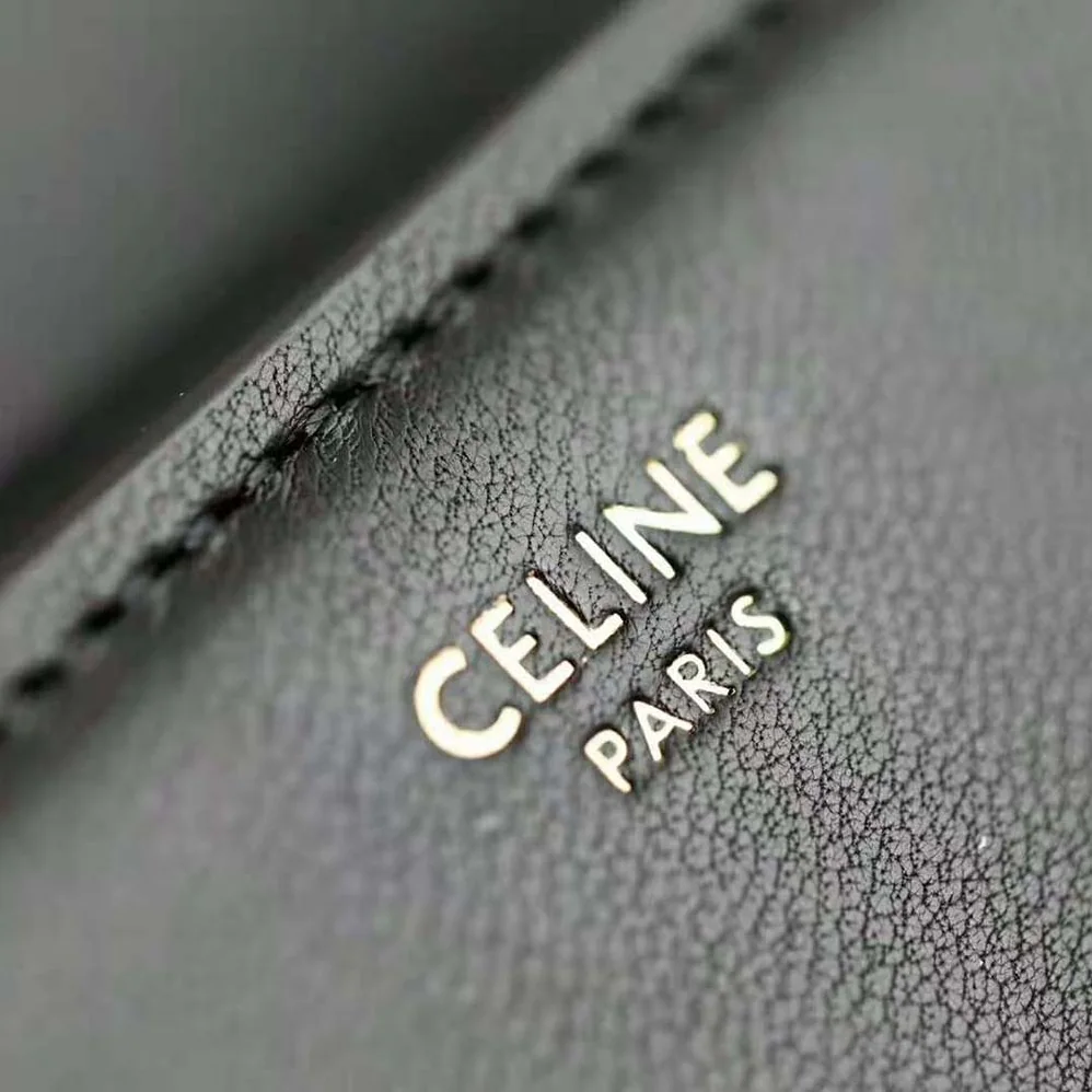 Celine Small Flap Wallet in Shiny Smooth Lambskin for Women in Black Celine Small Flap Wallet in Shiny Smooth Lambskin for Women in Black