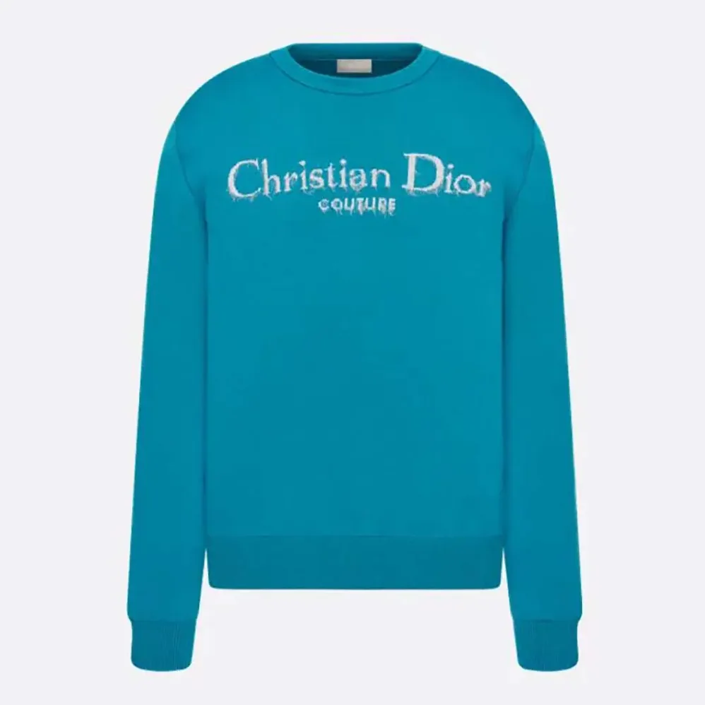 Dior Christian Dior Couture Sweater Blue Wool Blend for Women