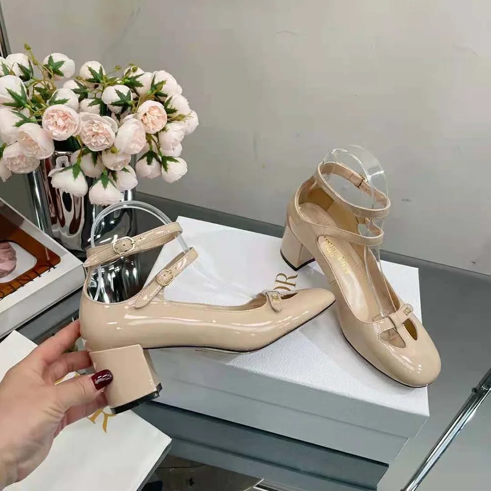 Dior Aime Dior Ballerina Pump Nude Patent Calfskin for Women