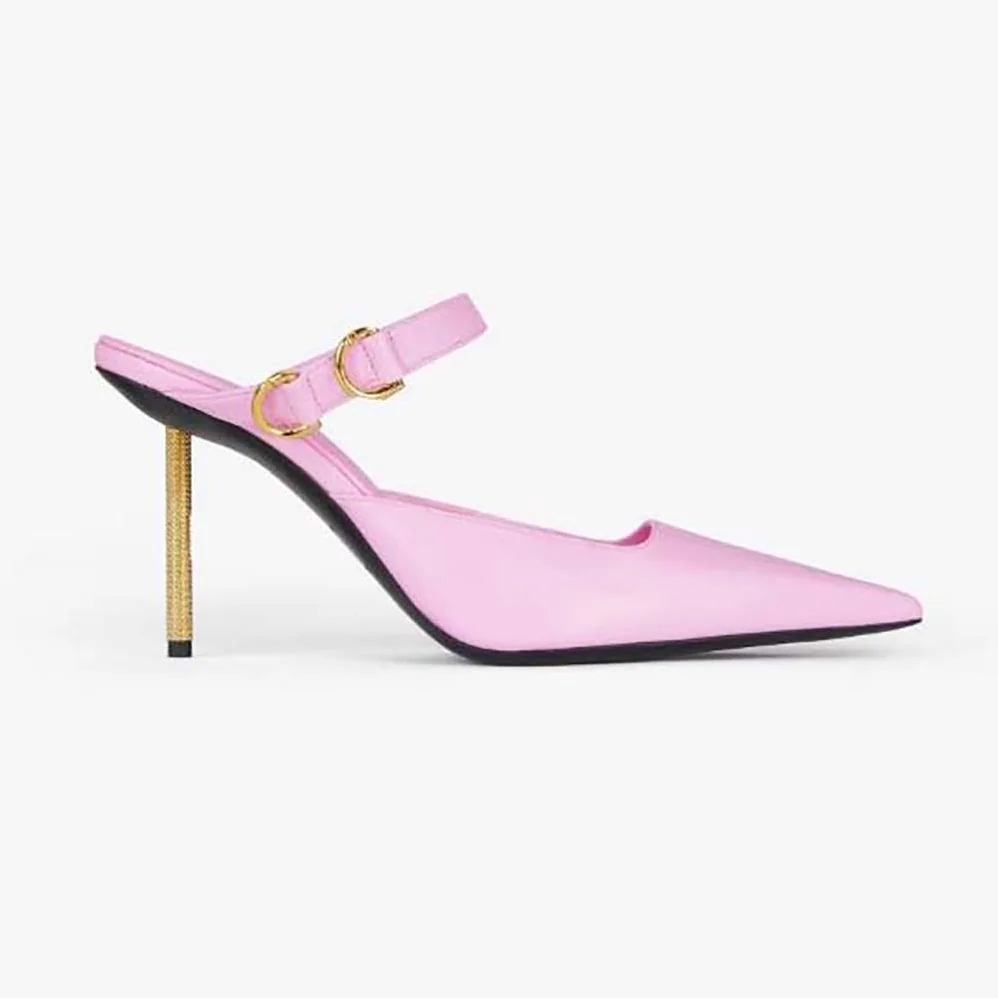 Givenchy Voyou Slingbacks in Leather for Women in Pink Givenchy Voyou Slingbacks in Leather for Women in Pink