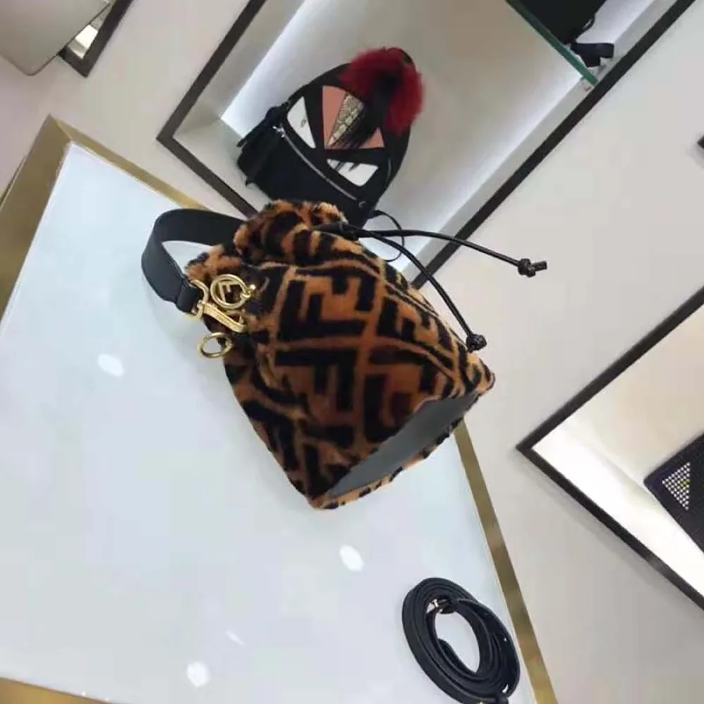 Fendi Mon Tresor Mini for Women in Bag in Brown Sheepskin Fendi Mon Tresor Mini for Women in Bag in Brown Sheepskin