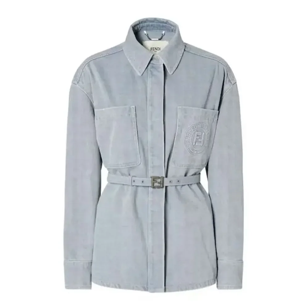 Fendi Blue Denim Go for Women in To Jacket Fendi Blue Denim Go for Women in To Jacket