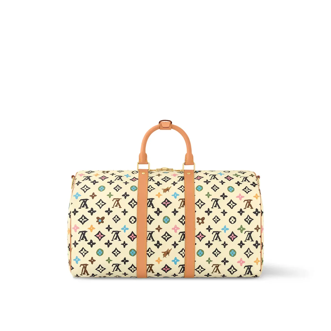 Louis Vuitton Keepall Bandouliere 45 Travel Bag in Vanilla Gold Hardware Louis Vuitton Keepall Bandouliere 45 Travel Bag in Vanilla Gold Hardware