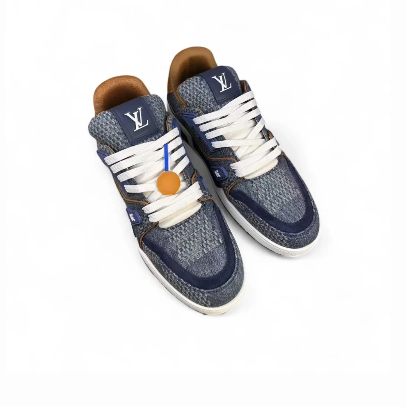 Louis Vuitton LV Trainer Sneaker Denim 1AD6DK Louis Vuitton LV Trainer Sneaker Denim 1AD6DK