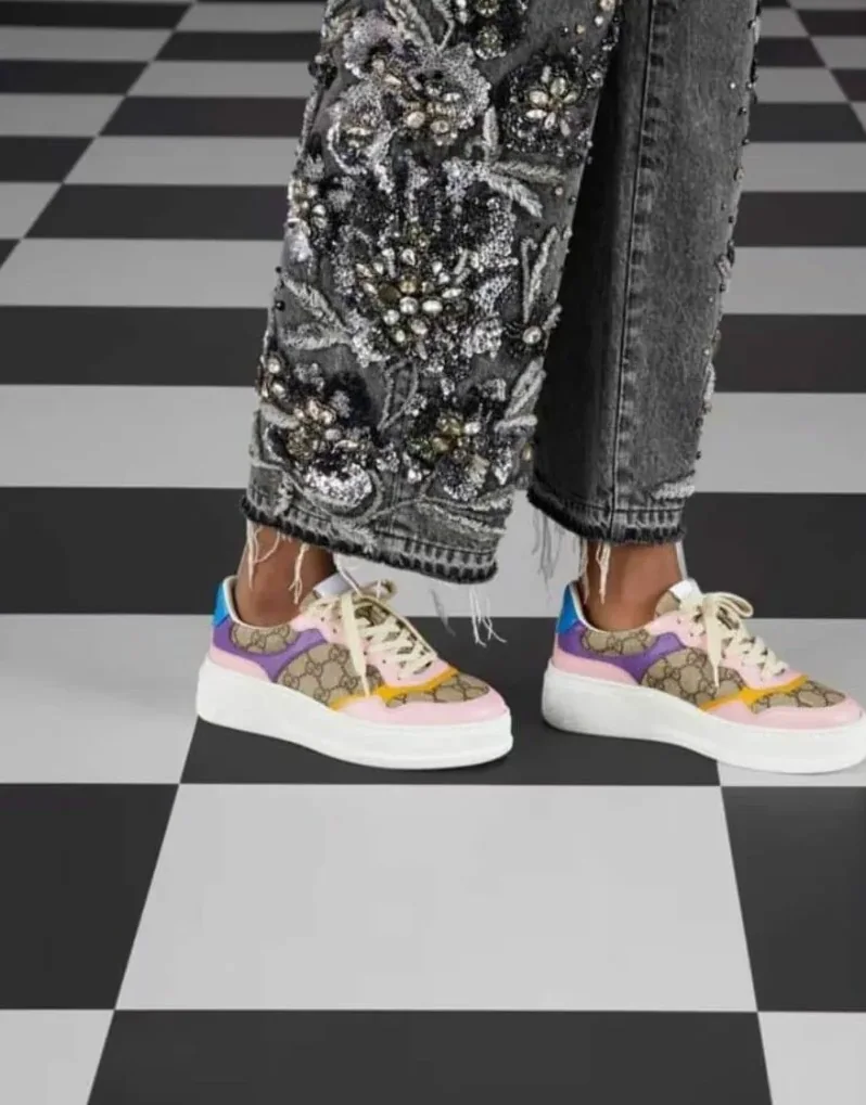 Gucci GG Sneakers Beige for Women