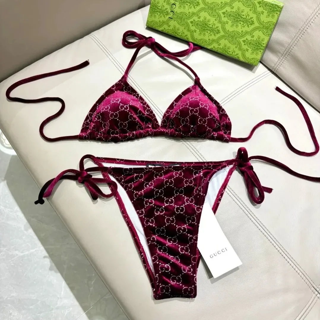 Gucci GG Sparkle Bikini Burgundy Gucci GG Sparkle Bikini Burgundy
