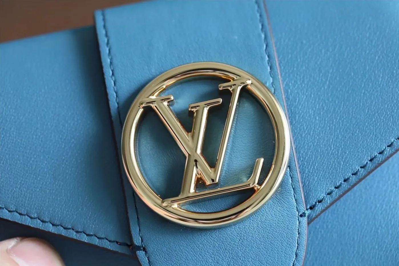 Louis Vuitton Pont 9 Compact Wallet Blue Louis Vuitton Pont 9 Compact Wallet Blue